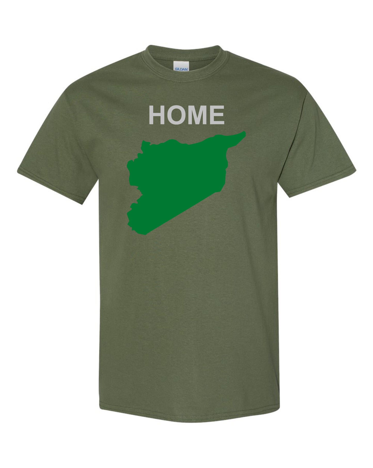 Syria My Home T-shirt Military Green