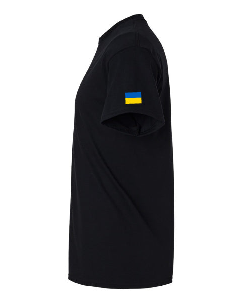 Ukraine My Home T-shirt Black Blue Print